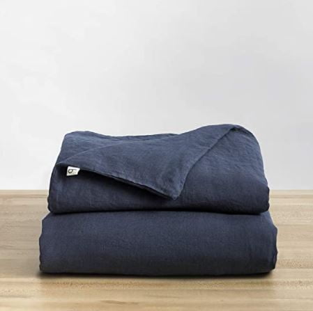 how to wash a weighted blanket: Natural Linen Duvet Cover from Baloo