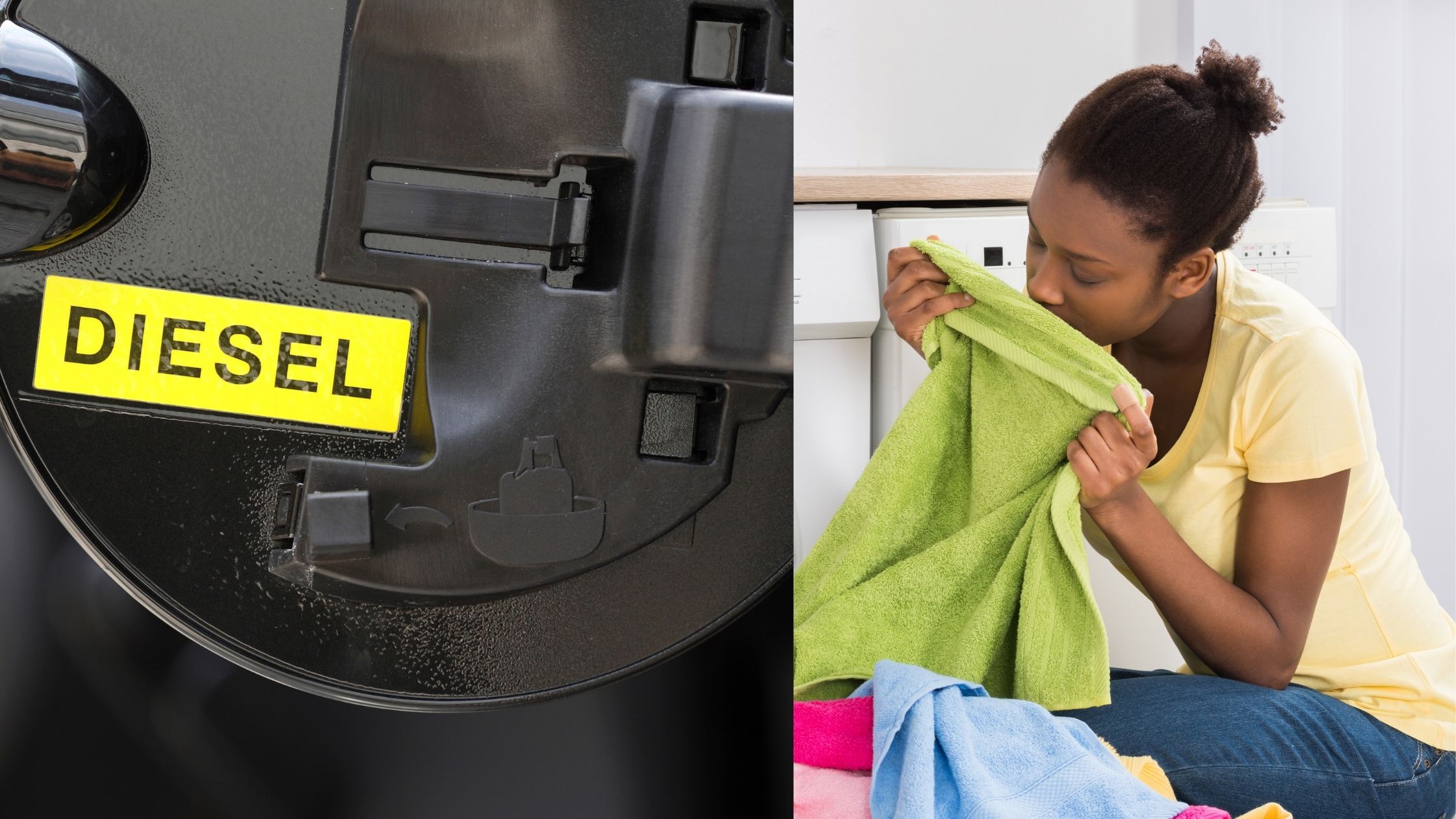 how to get diesel smell out of clothes