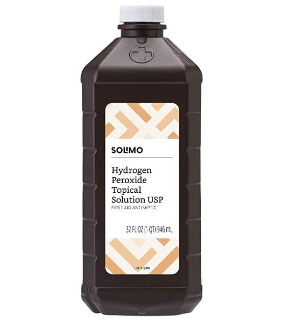 how to clean shower tiles without scrubbing: Solimo Hydrogen Peroxide 