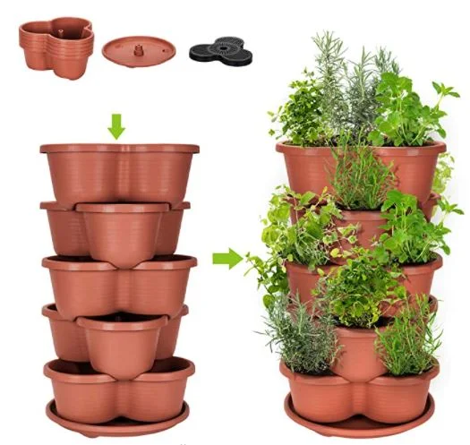 Stackable planters: amazing creation stackable planter vertical garden