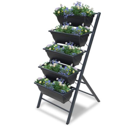 stackable planters: Vertical Garden Planter - 5 Tiered Raised Garden 