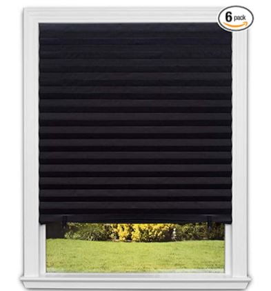 types of blinds: Blackout Pleated Paper Shade