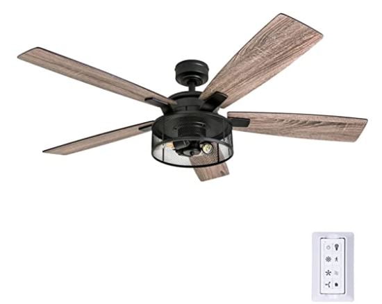 types of ceiling fans: Indoor Ceiling Fan with LED Light