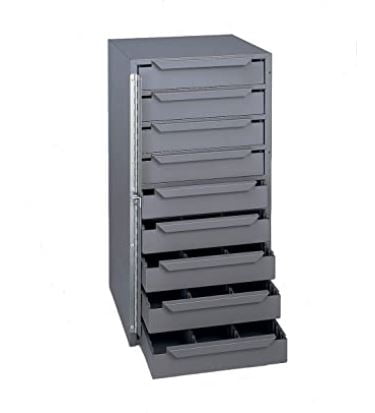 Van Shelving Ideas: Gray Welded Steel Cabinet