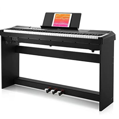 types of pianos: Portable Electric Piano With Furniture Stand